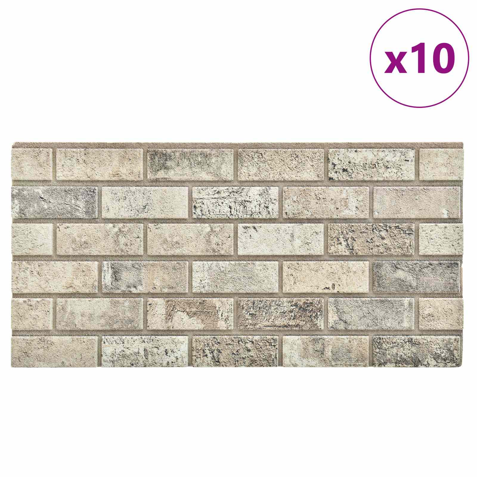 Zidne panele 10 pcs Pijesak 100 x 50 cm EPS pjena