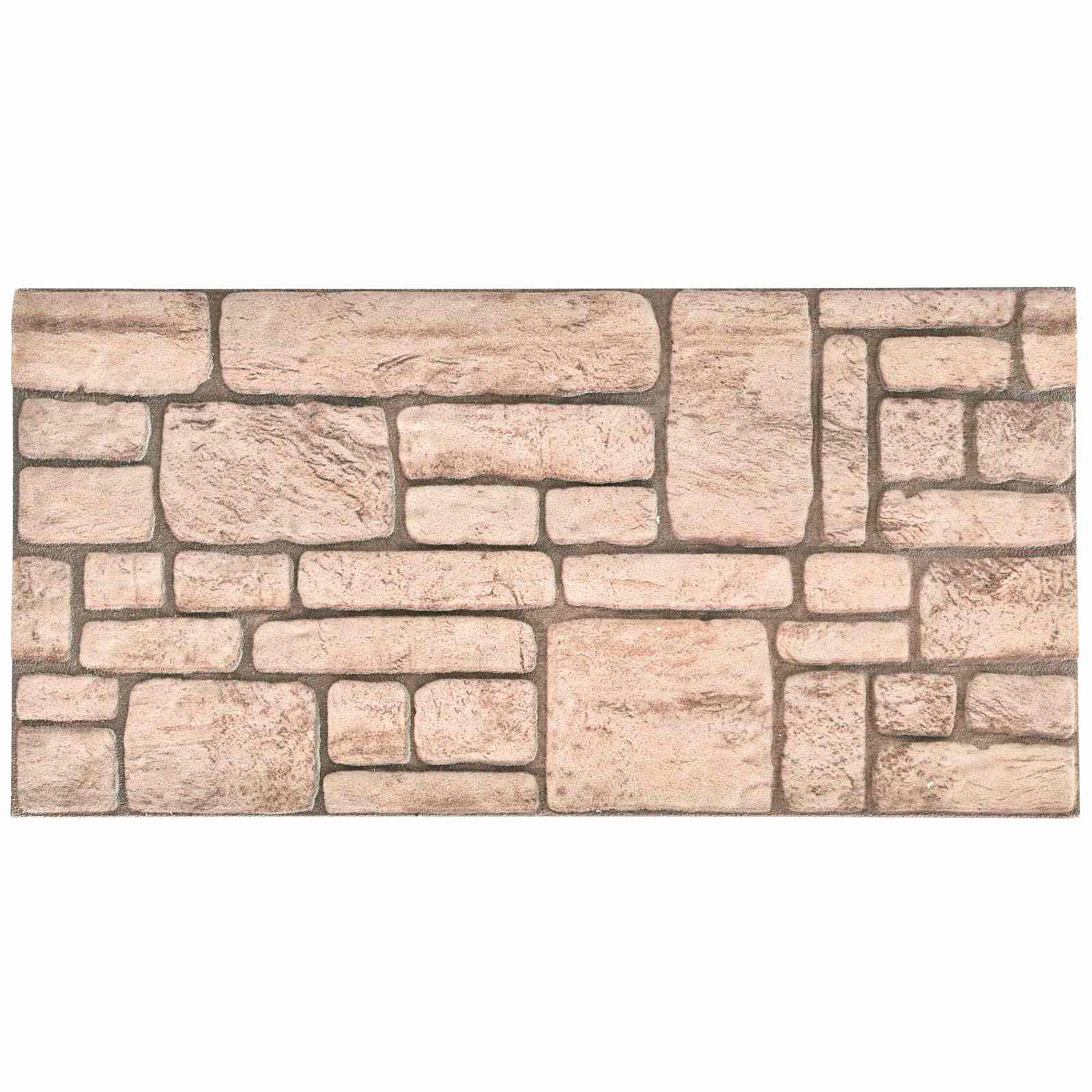 Zidne panele 10 pcs Bež 100 x 50 cm EPS pjena