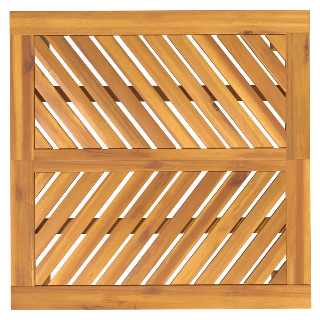 Vrtni blagovaonski stol 90 x 90 x 74 cm masivno bagremovo drvo