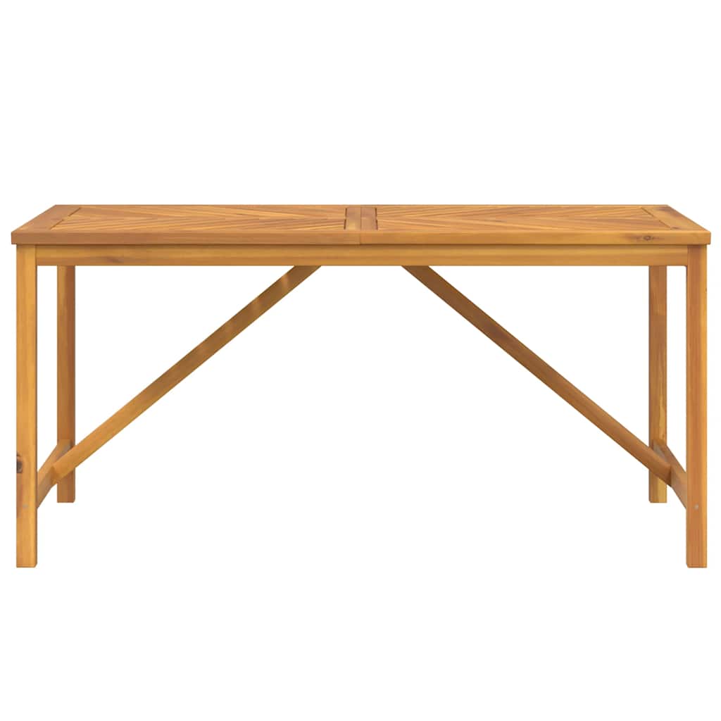Vrtni blagovaonski stol 150 x 90 x 74 cm masivno bagremovo drvo