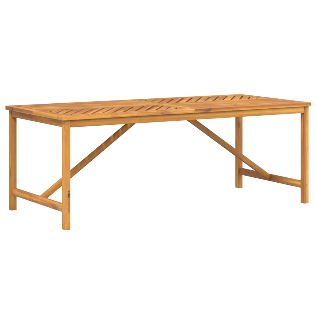 Vrtni blagovaonski stol 200 x 90 x 74 cm masivno bagremovo drvo