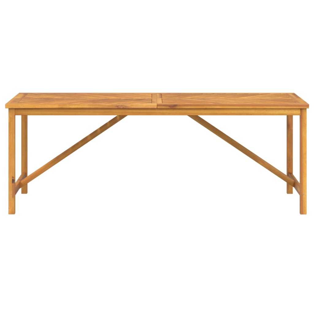 Vrtni blagovaonski stol 200 x 90 x 74 cm masivno bagremovo drvo