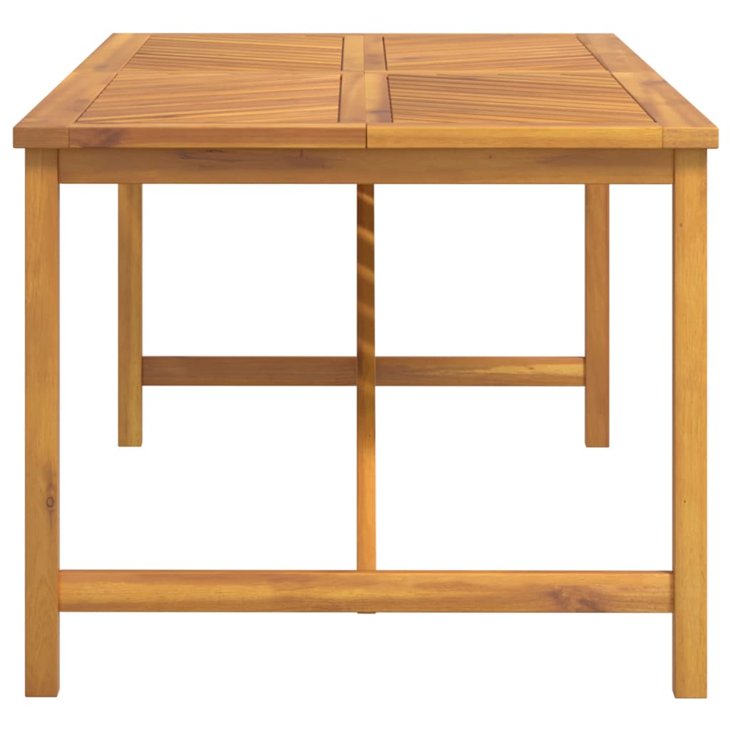Vrtni blagovaonski stol 200 x 90 x 74 cm masivno bagremovo drvo