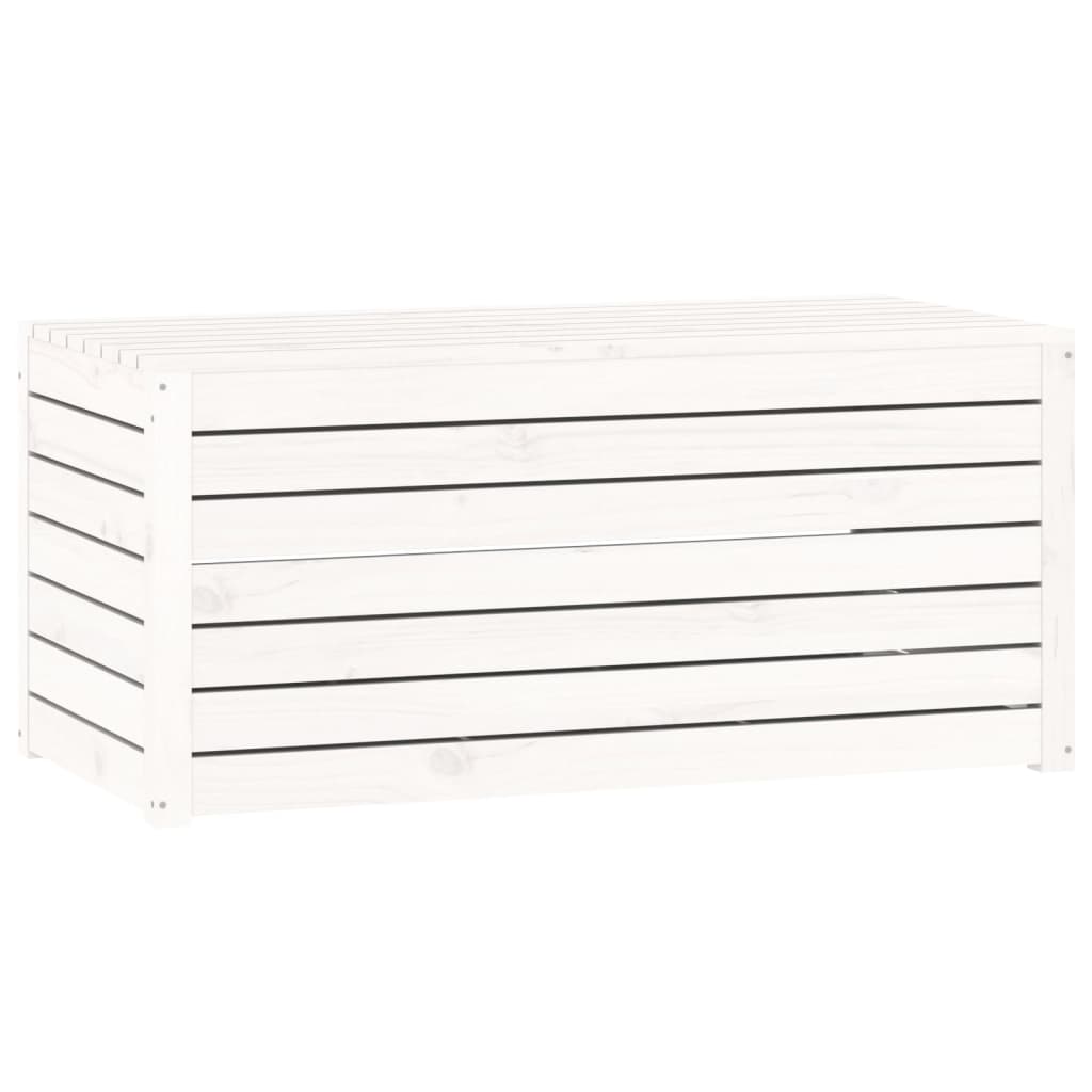 Vrtna kutija bijela 101 x 50,5 x 46,5 cm od masivne borovine