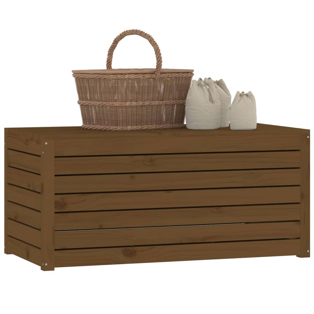 Vrtna kutija boja meda 101 x 50,5 x 46,5 cm od masivne borovine