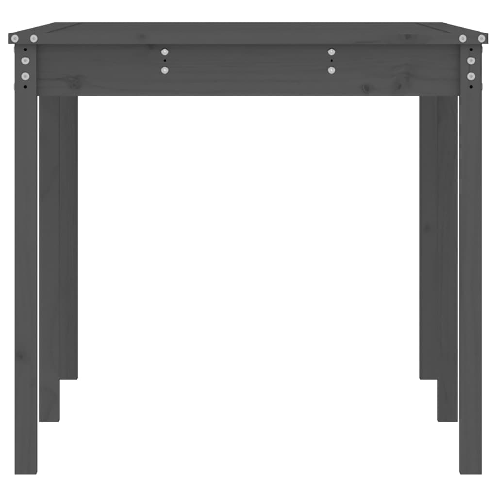 Vrtni stol sivi 159,5 x 82,5 x 76 cm od masivne borovine