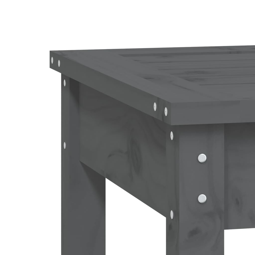 Vrtna klupa siva 50x44x45 cm od masivne borovine