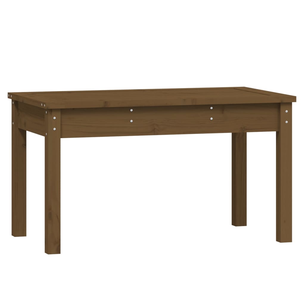 Vrtna klupa boja meda 80x44x45 cm od masivne borovine