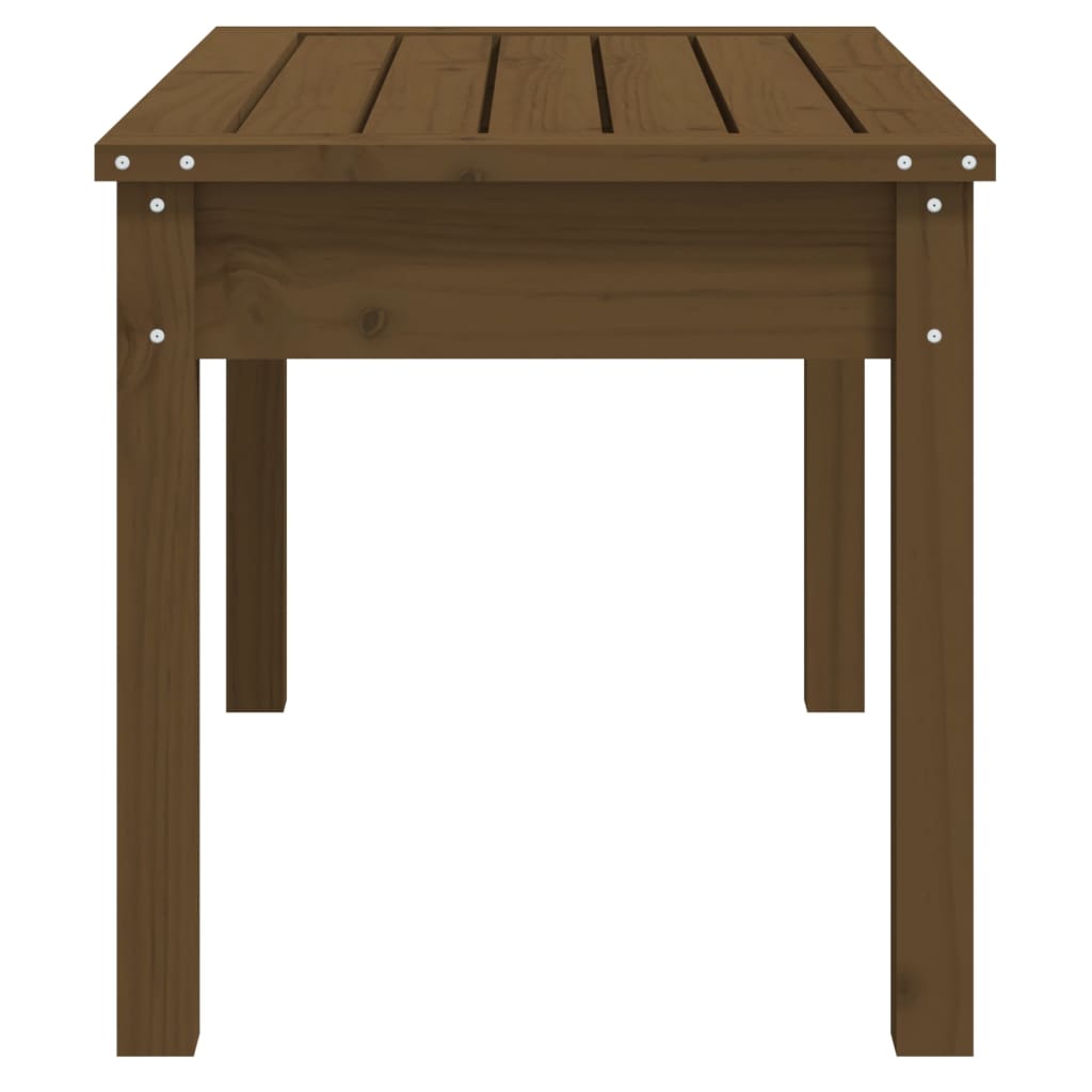 Vrtna klupa boja meda 80x44x45 cm od masivne borovine