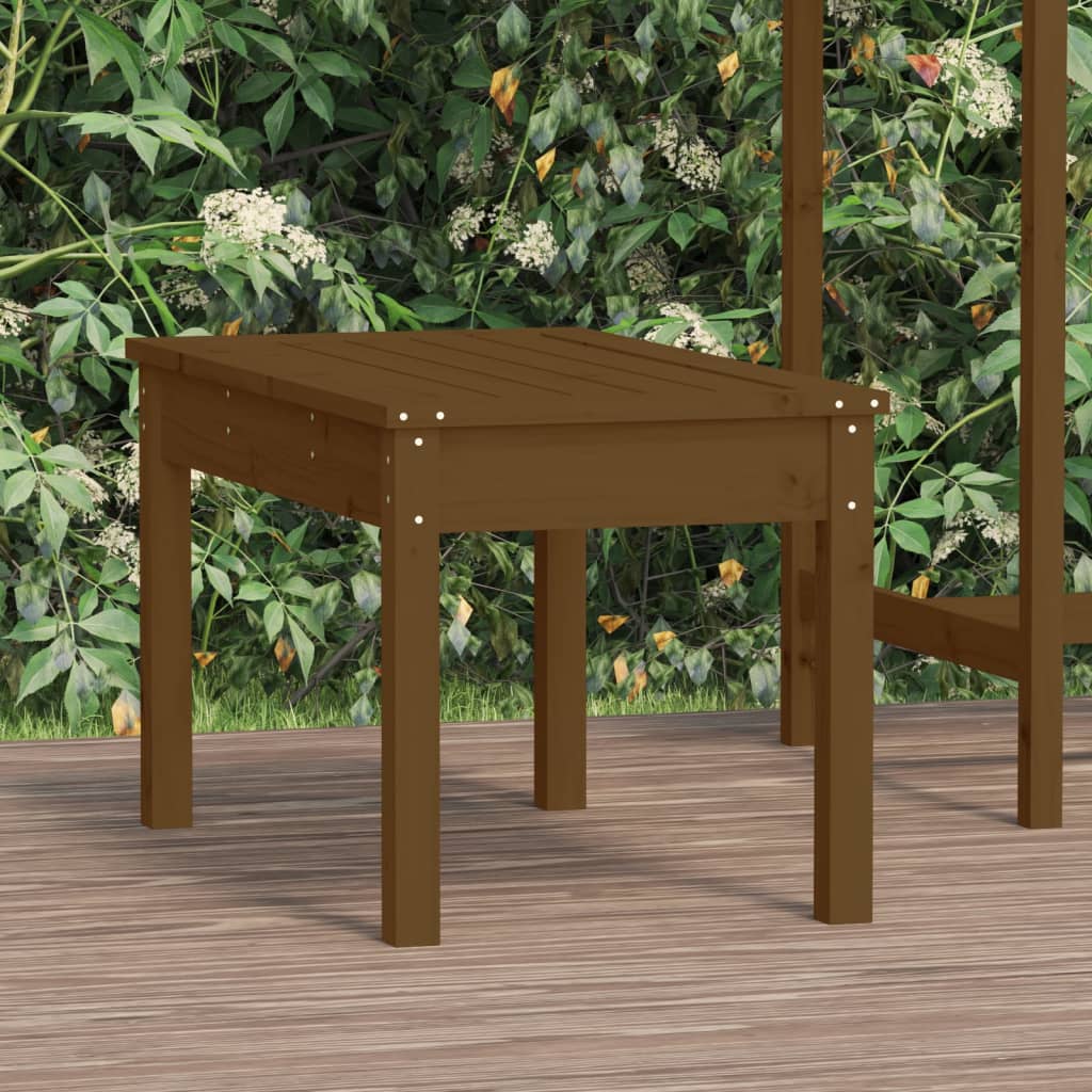 Vrtna klupa boja meda 80x44x45 cm od masivne borovine