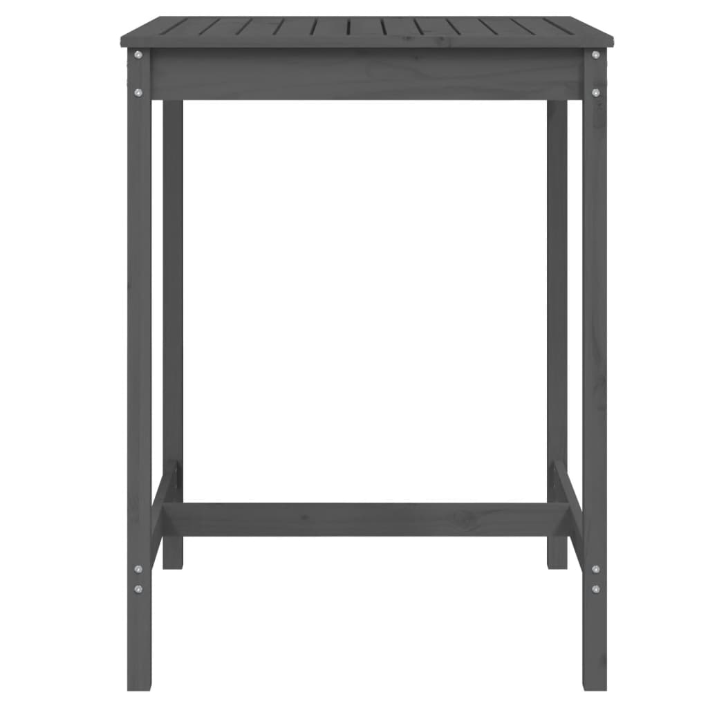 Vrtni stol sivi 82,5x82,5x110 cm od masivne borovine