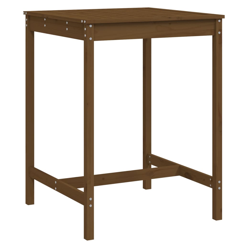 Vrtni stol boja meda 82,5 x 82,5 x 110 cm od masivne borovine