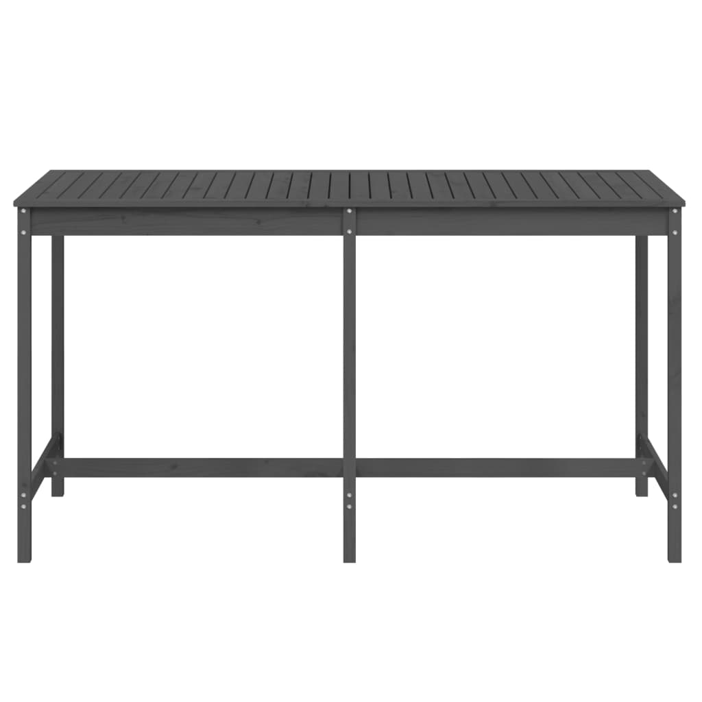 Vrtni stol sivi 203,5x90x110 cm od masivne borovine