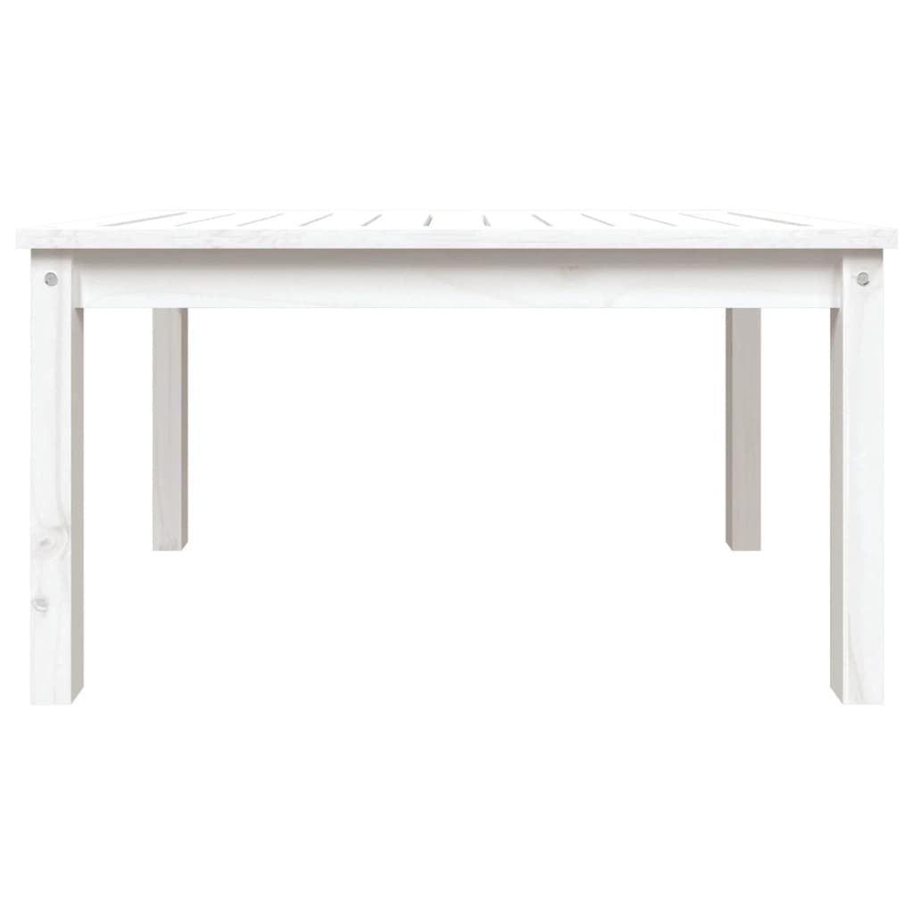 Vrtni stol bijeli 82,5 x 50,5 x 45 cm od masivne borovine