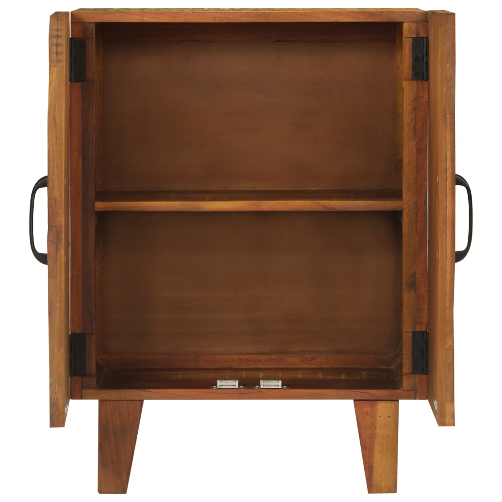 Ručno izrezbarena komoda 55x30x75 cm masivno obnovljeno drvo