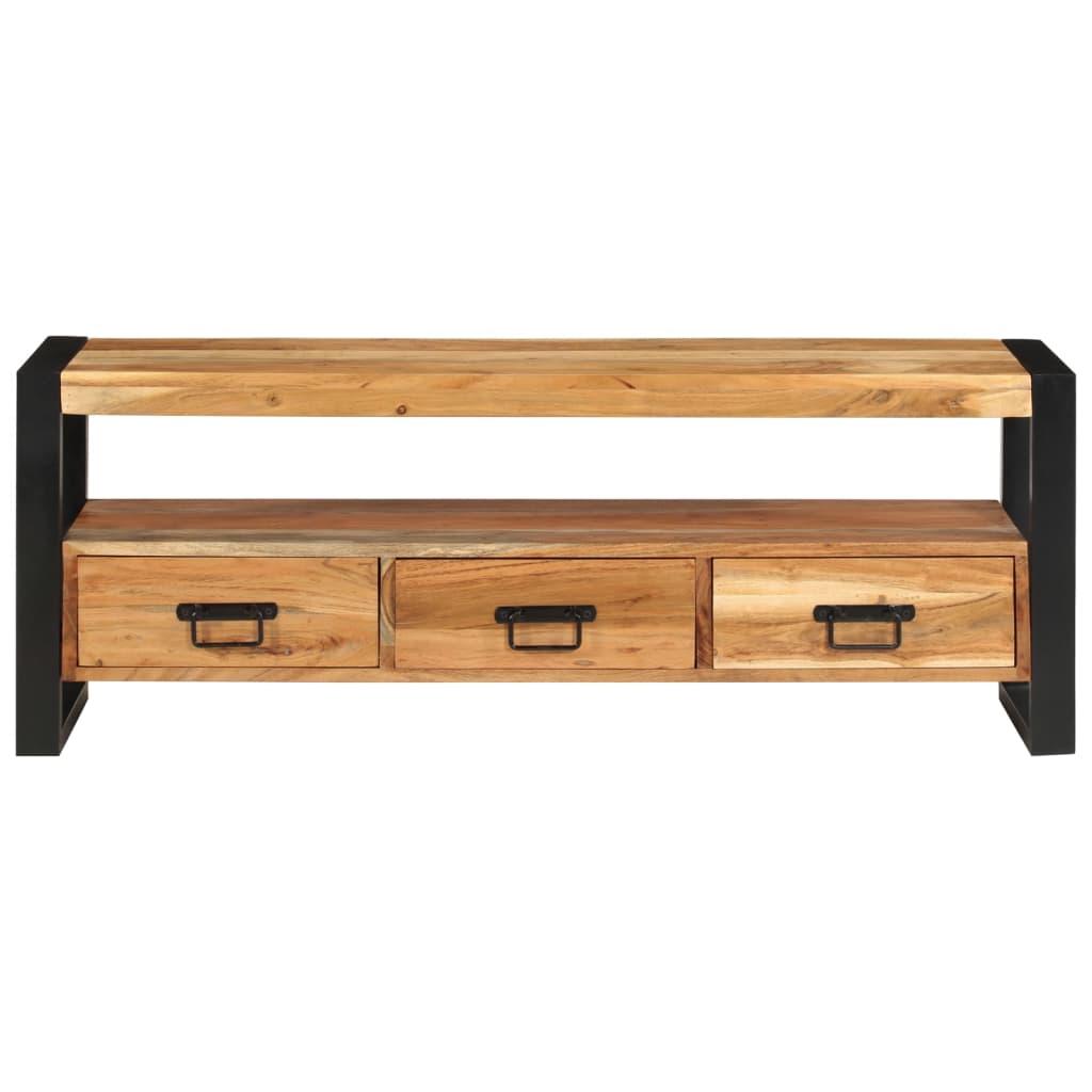 TV ormarić 120 x 30 x 45 cm od masivnog bagremovog drva