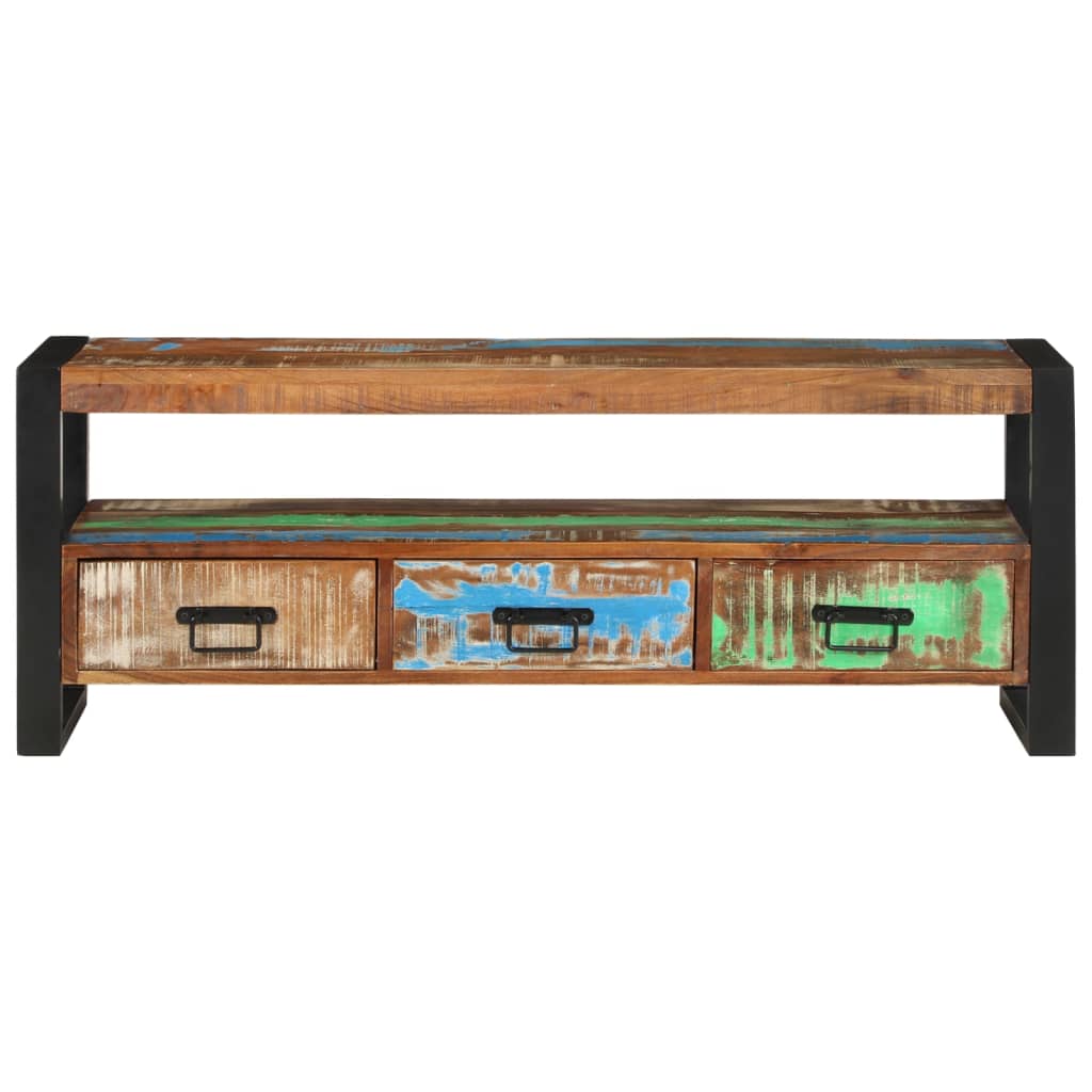 TV ormarić 120 x 30 x 45 cm od masivnog obnovljenog drva