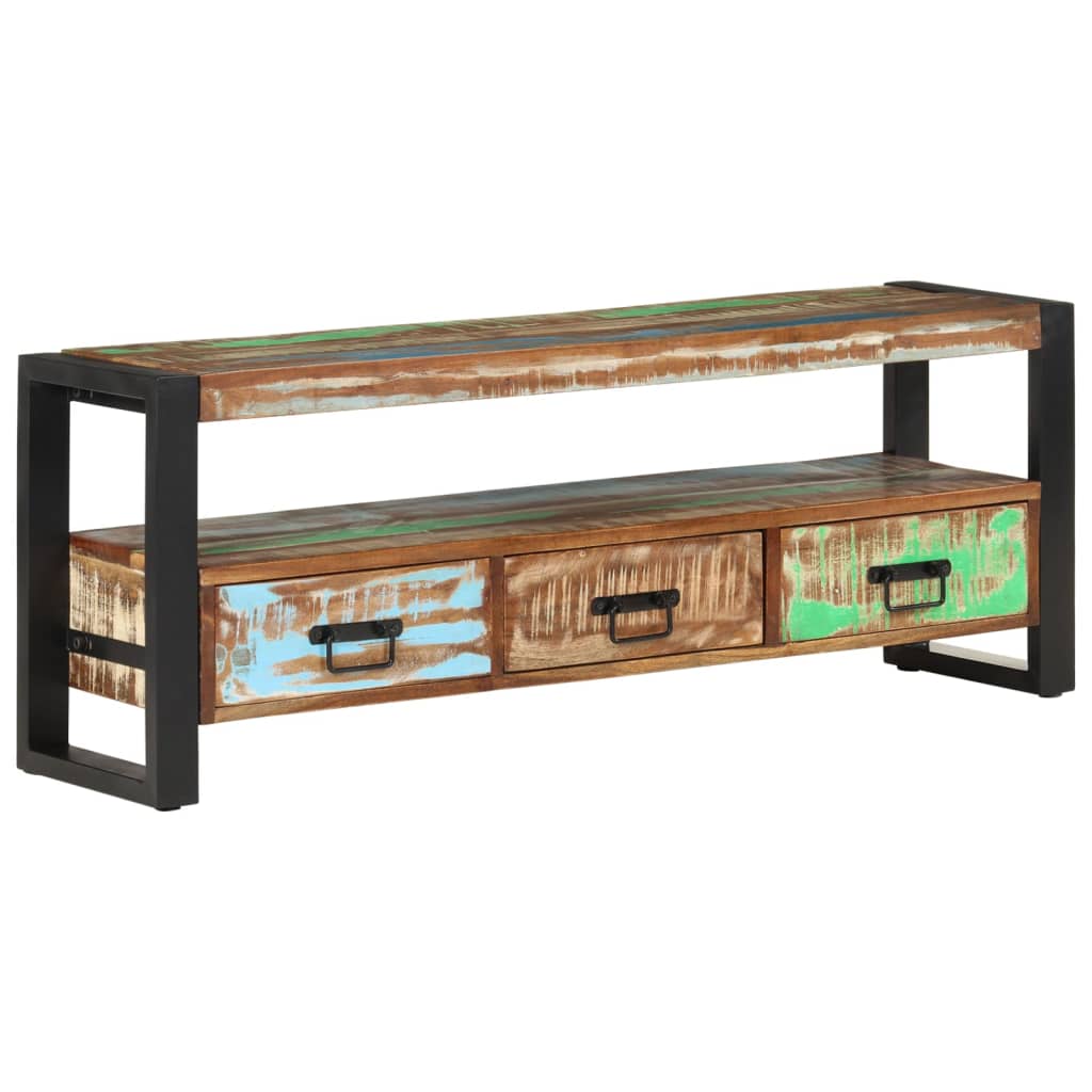TV ormarić 120 x 30 x 45 cm od masivnog obnovljenog drva