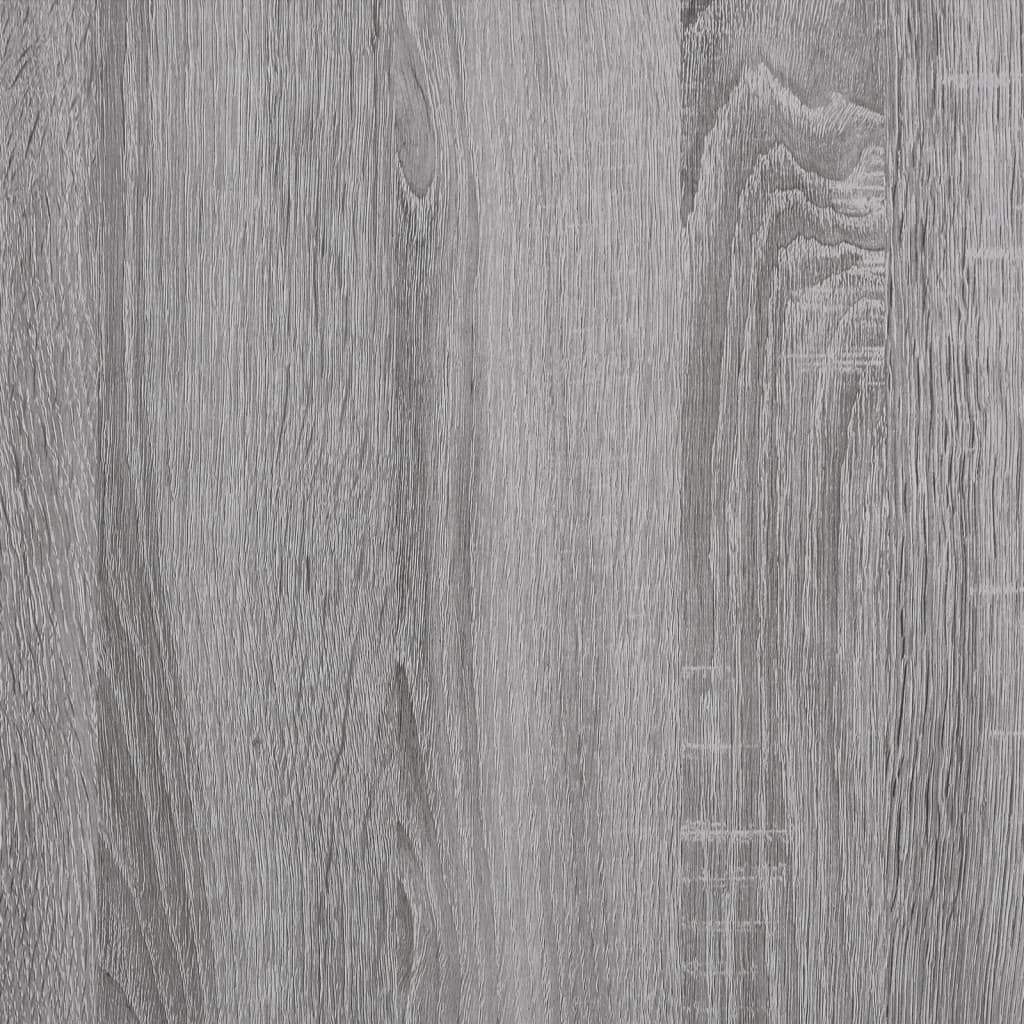 Radni stol s policama siva boja hrasta 102 x 45 x 148 cm drveni