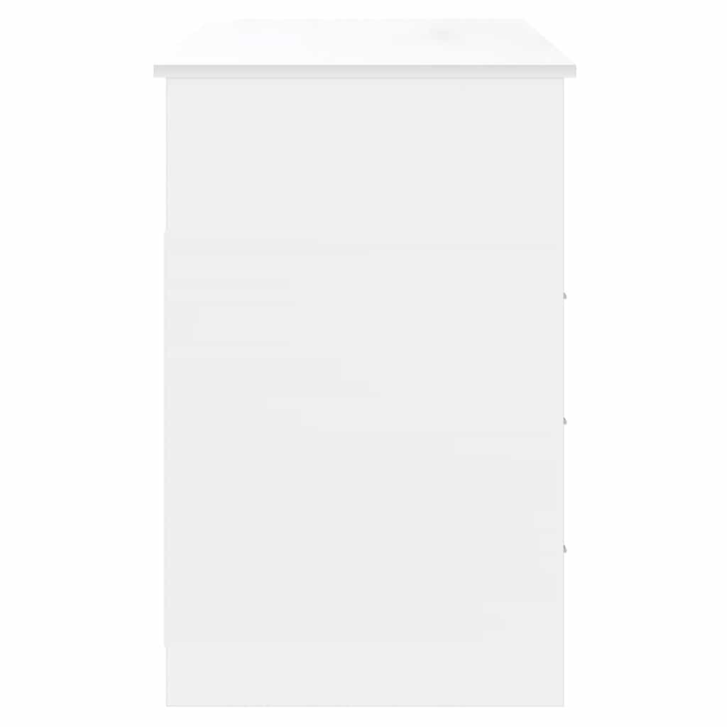 Radni stol s ladicama bijeli 102 x 50 x 76 cm konstruirano drvo
