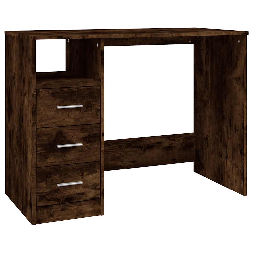 Radni stol boja dimljenog hrasta 102x50x76 cm konstruirano drvo