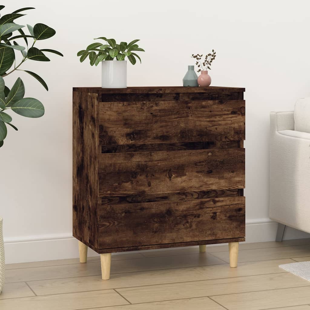 Komoda boja dimljenog hrasta 60 x 35 x 70 cm konstruirano drvo