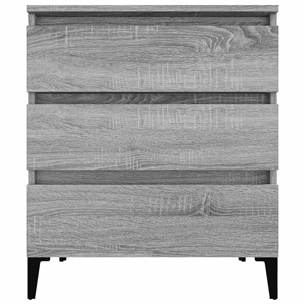 Komoda sivog hrasta sonome 60x35x70 cm od konstruiranog drva