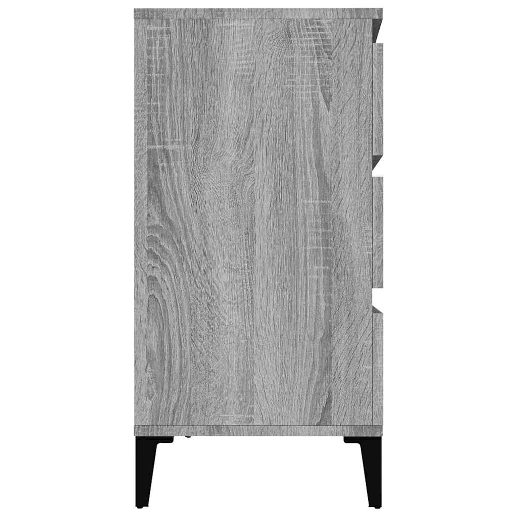 Komoda sivog hrasta sonome 60x35x70 cm od konstruiranog drva