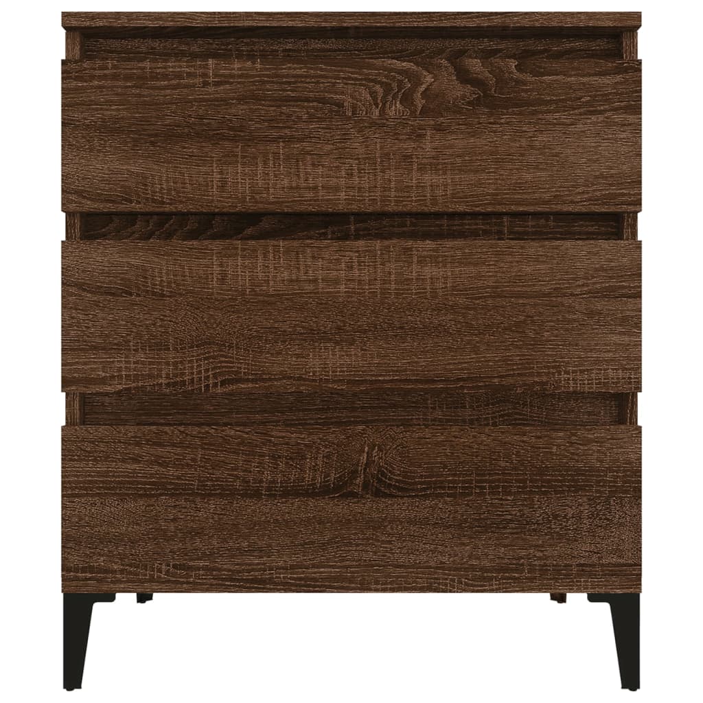 Komoda boja smeđeg hrasta 60 x 35 x 70 cm konstruirano drvo