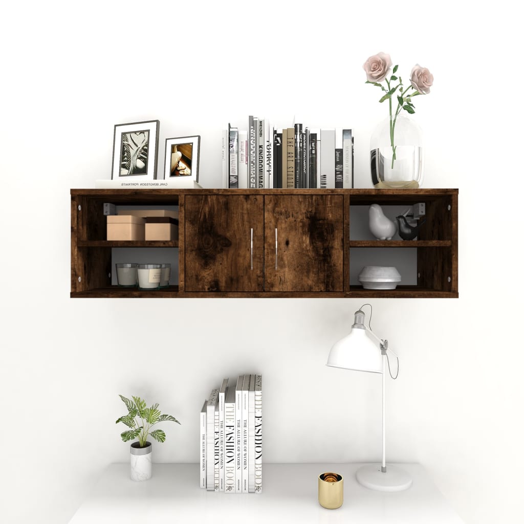 Zidna polica boja hrasta 102x30x29 cm od konstruiranog drva