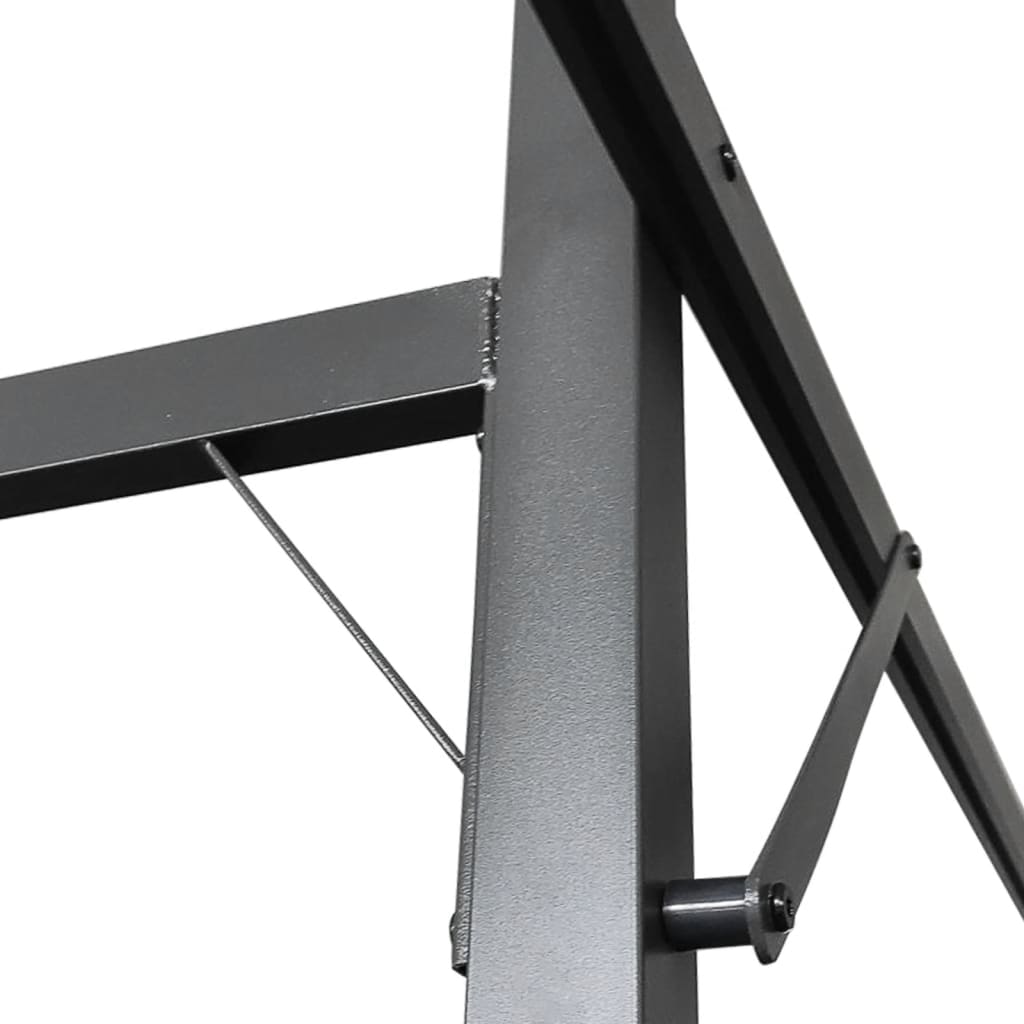 Pergola s pomičnim krovom antracit 395x292x230 cm