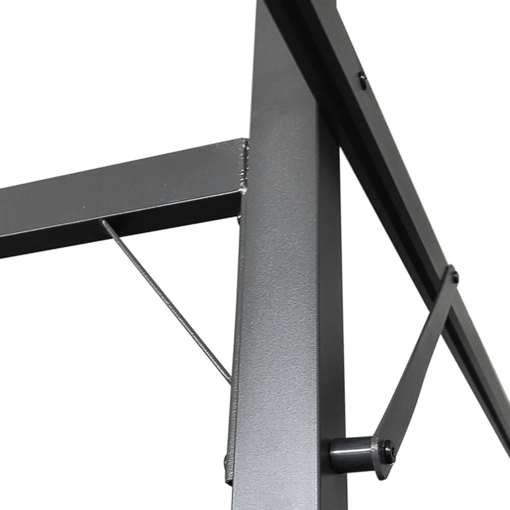 Pergola s pomičnim krovom antracit 589x292x230 cm