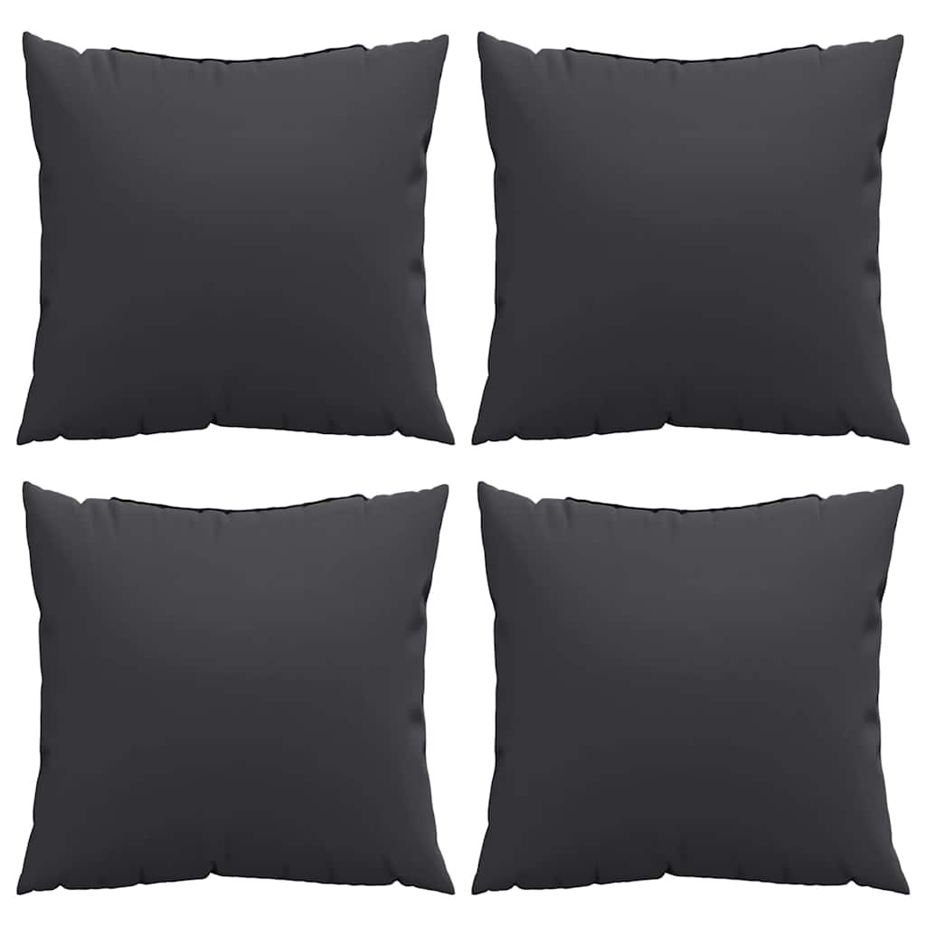 Jastuci za sofu 4 kom crni 50 x 50 cm od tkanine
