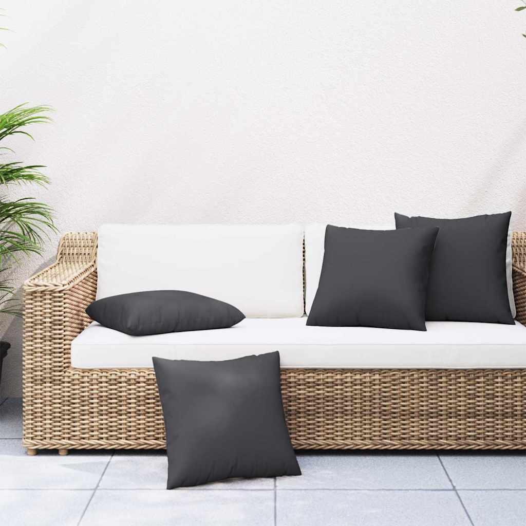 Jastuci za sofu 4 kom crni 50 x 50 cm od tkanine