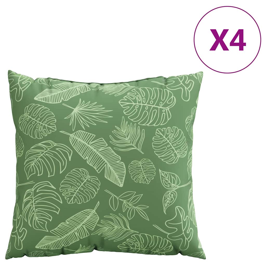 Jastučići za raspršenje 4 pcs Uzorak lista 50 x 50 cm Poliester