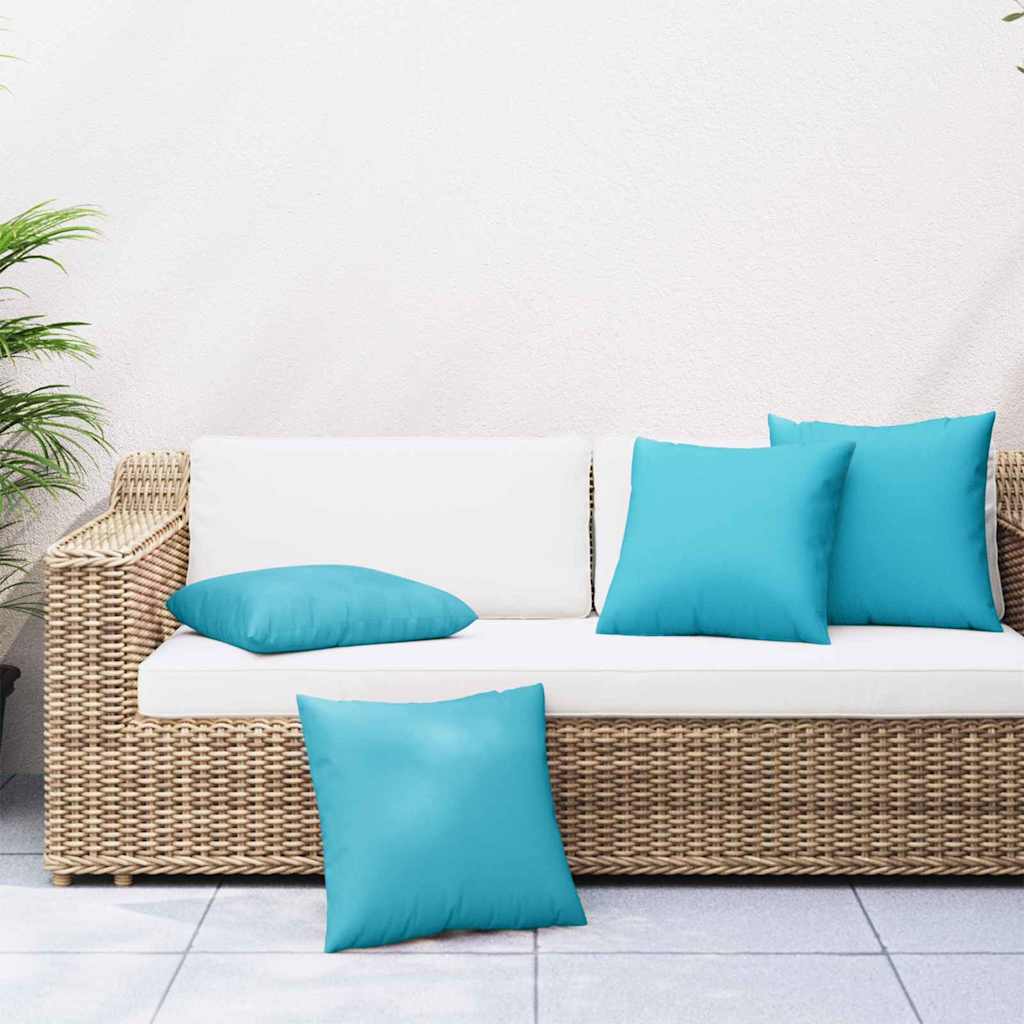 Jastučići za raspršenje 4 pcs Tirkizna 50 x 50 cm Poliester