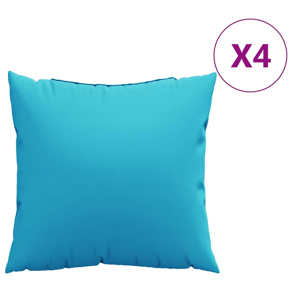 Jastučići za raspršenje 4 pcs Tirkizna 50 x 50 cm Poliester