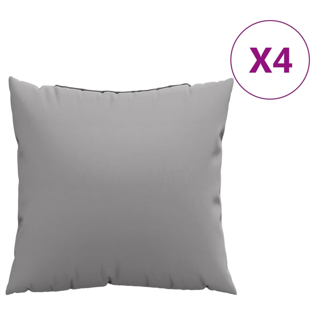 Jastuci za sofu 4 kom sivi 60 x 60 cm od tkanine