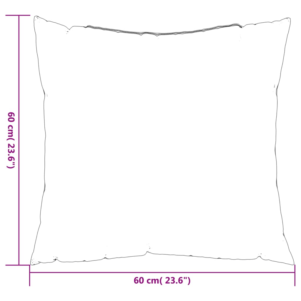 Jastuci za sofu 4 kom krem 60 x 60 cm od tkanine