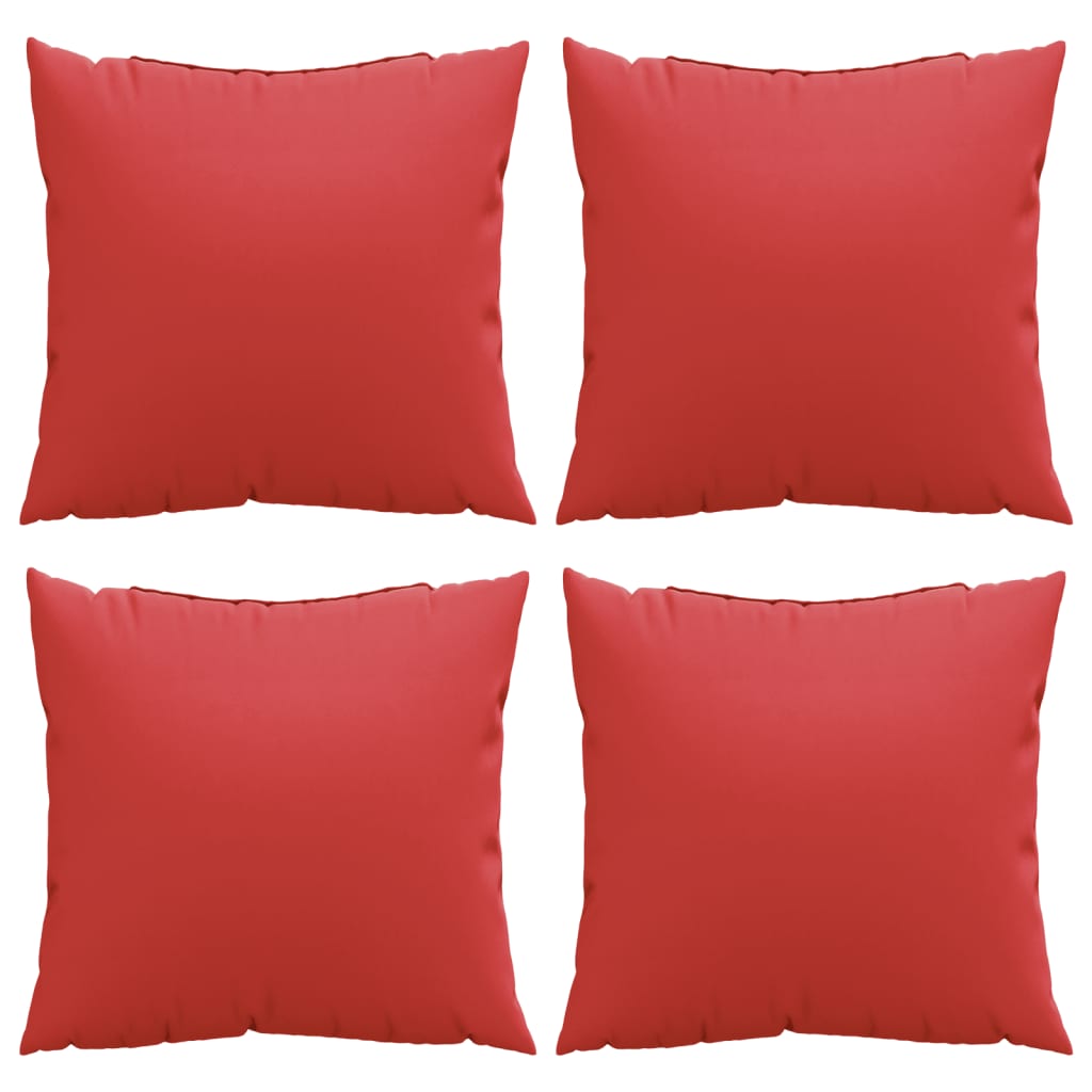 Jastuci za sofu 4 kom crveni 60 x 60 cm od tkanine