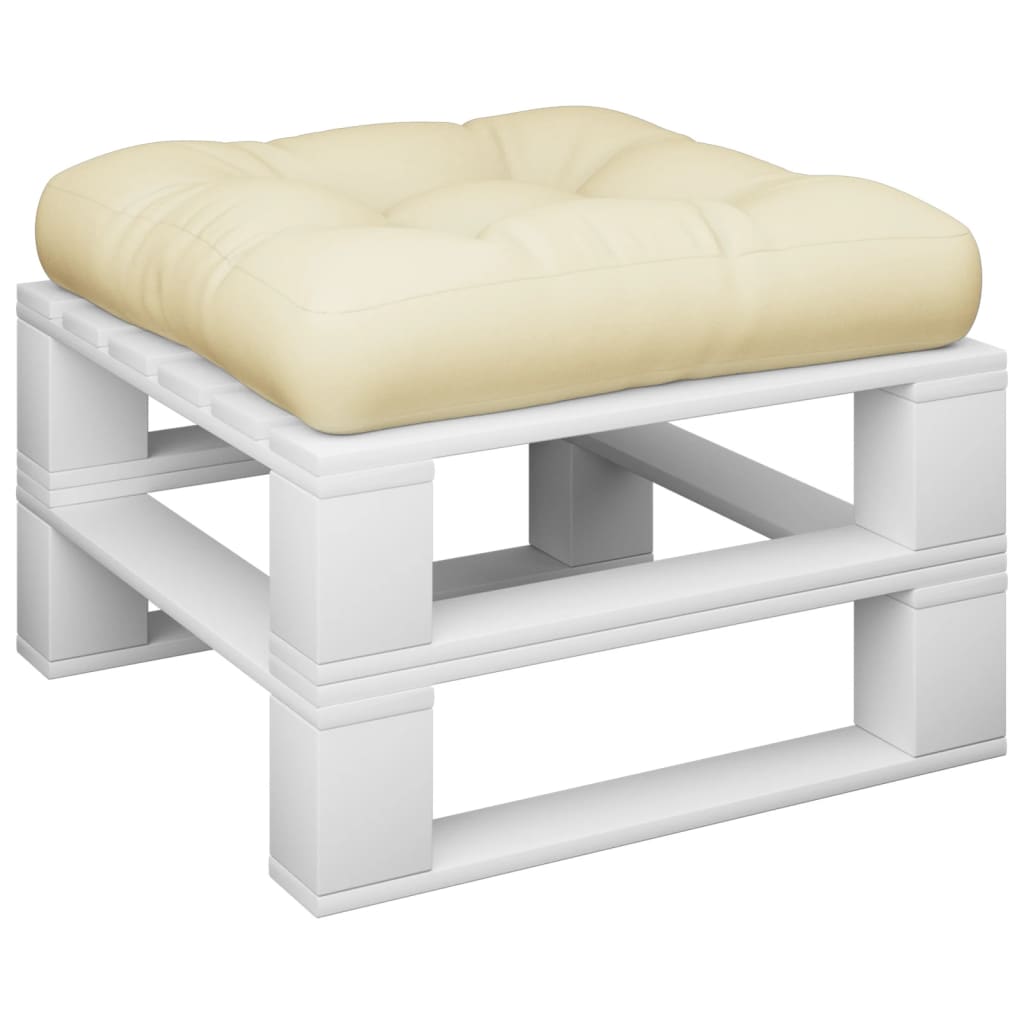 Jastuk za palete krem 50 x 50 x 12 cm od tkanine