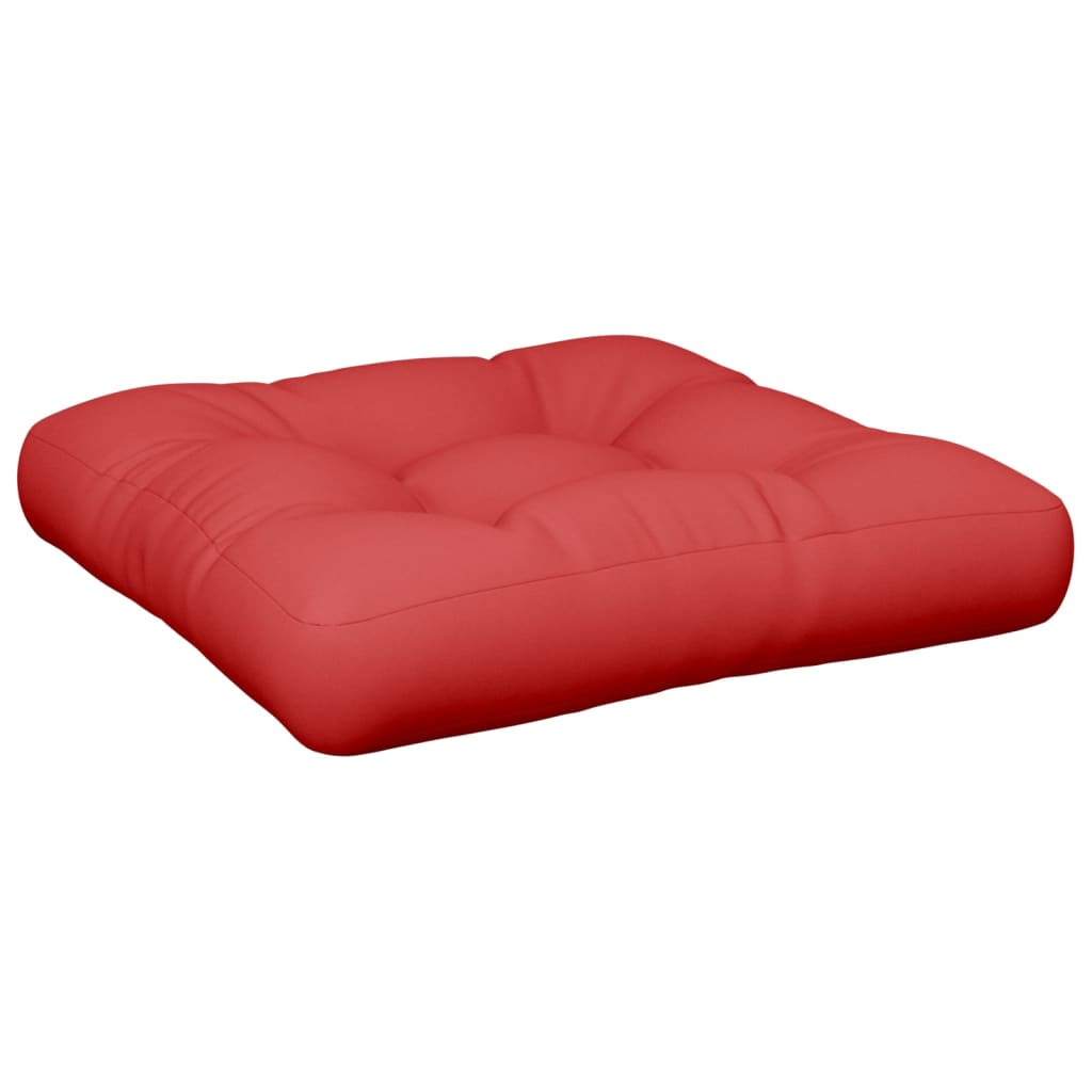 Jastuk za palete crveni 60 x 60 x 12 cm od tkanine