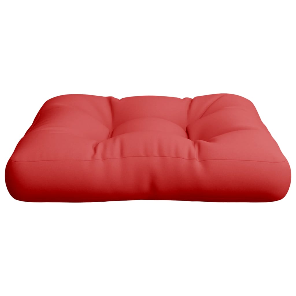 Jastuk za palete crveni 60 x 60 x 12 cm od tkanine