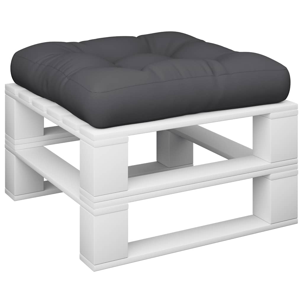 Jastuk za palete crni 60 x 60 x 12 cm od tkanine