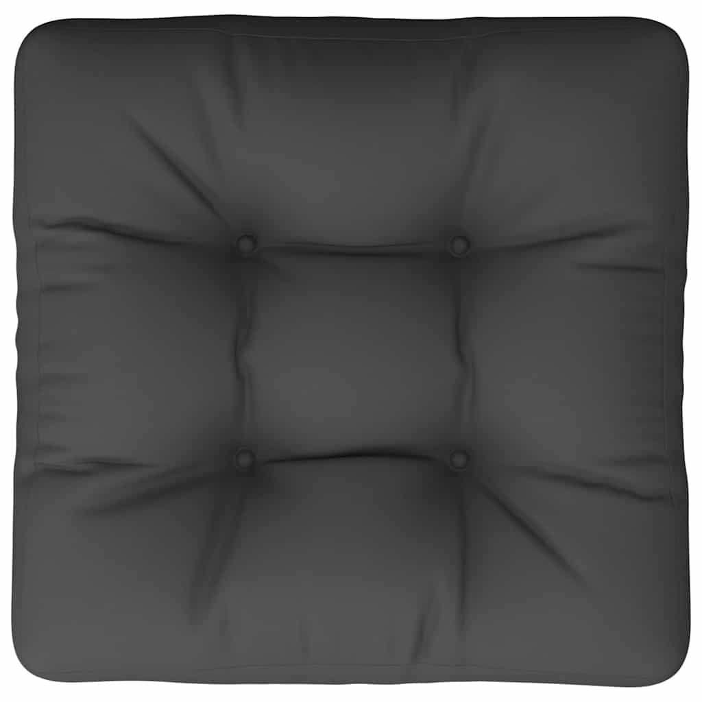 Jastuk za palete crni 60 x 60 x 12 cm od tkanine