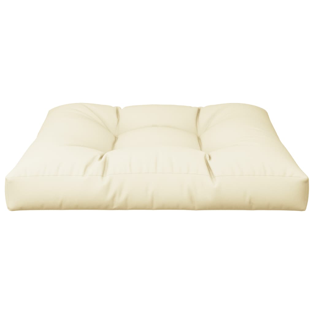 Jastuk za palete krem 70 x 70 x 12 cm od tkanine