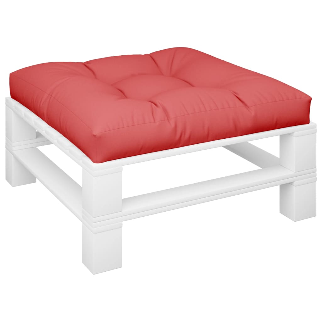 Jastuk za palete crveni 70 x 70 x 12 cm od tkanine