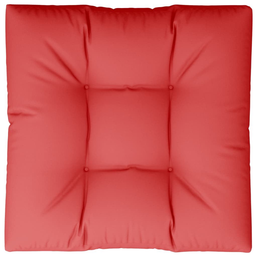 Jastuk za palete crveni 70 x 70 x 12 cm od tkanine