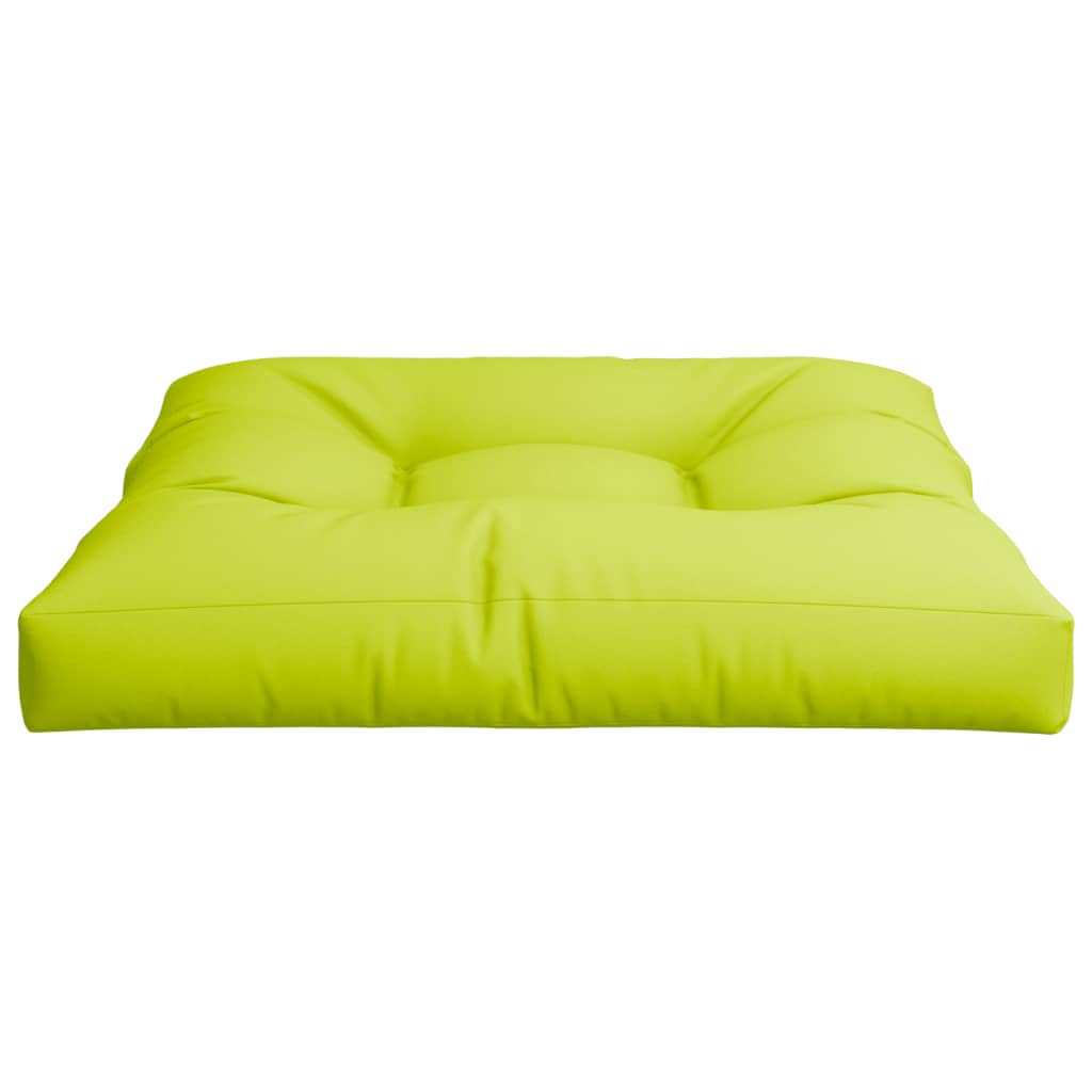 Jastuk za palete jarkozeleni 70 x 70 x 12 cm od tkanine