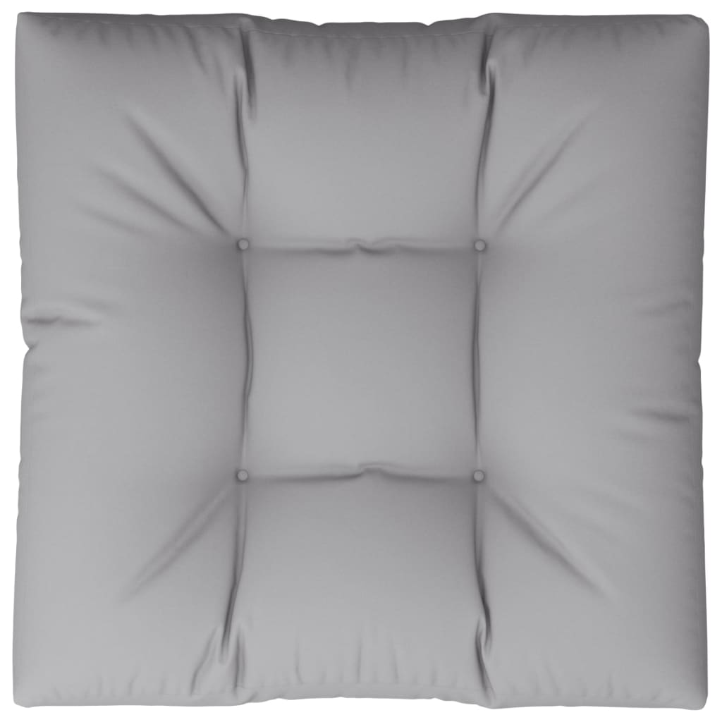 Jastuk za palete sivi 80 x 80 x 12 cm od tkanine